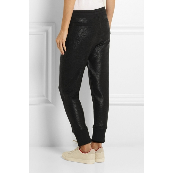 IRO Lottie Coated Jersey Track Pants sz L - Picture 3 of 9